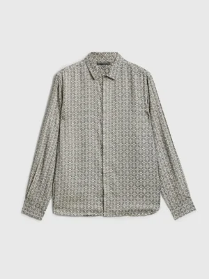 Shop John Varvatos RODNEY SHIRT GREY/TAN