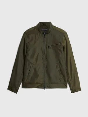 Flash Sale John Varvatos RYAN RACER JACKET OLIVE
