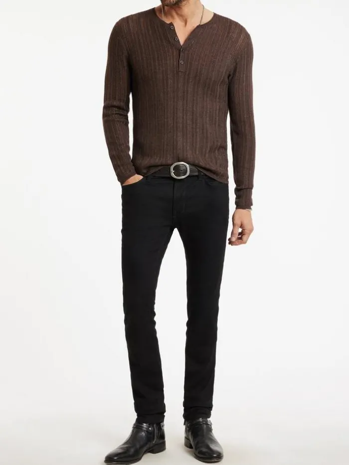 Hot John Varvatos SALETE HENLEY WOODBROWN