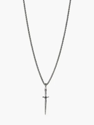 Discount John Varvatos DAGGER NECKLACE SILVER