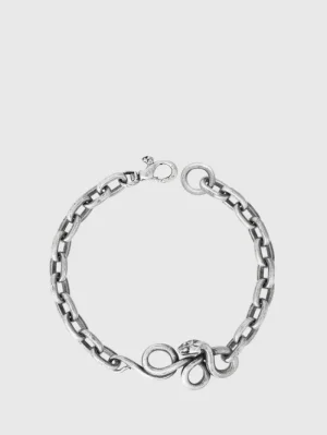 Outlet John Varvatos SNAKE LINK BRACELET SILVER