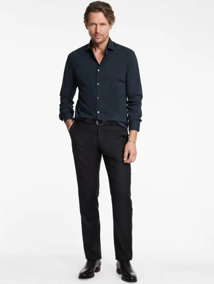 Best Sale John Varvatos STELLA DRESS SHIRT NAVY