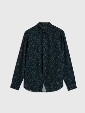 Shop John Varvatos TARA SHIRT BLUEGRPHTE