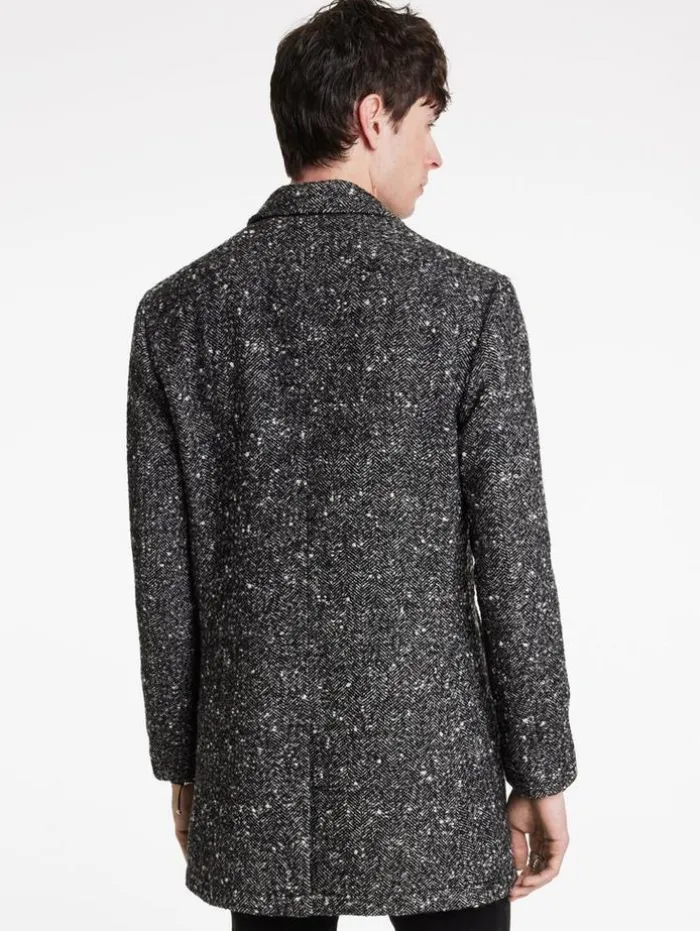 Discount John Varvatos TEMPLETON TOP COAT CHARCOALGREY
