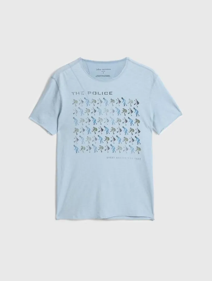 Flash Sale John Varvatos THE POLICE BAND TEE CEMENTWHT