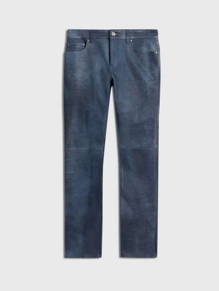 Online John Varvatos THE ROCKER LEATHER JEANS INK