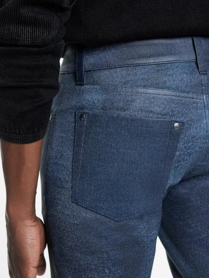 Online John Varvatos THE ROCKER LEATHER JEANS INK