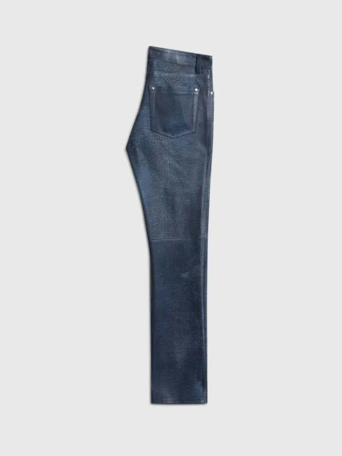 Online John Varvatos THE ROCKER LEATHER JEANS INK