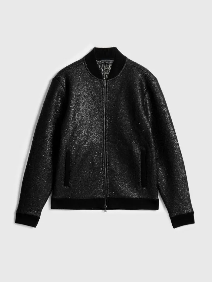 Flash Sale John Varvatos VENETICO BASEBALL JACKET BLACK