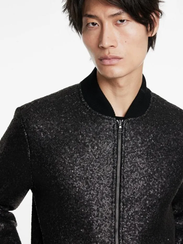 Flash Sale John Varvatos VENETICO BASEBALL JACKET BLACK