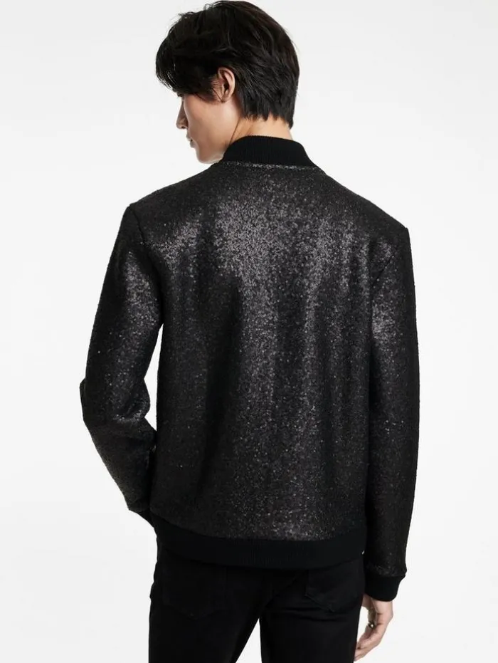 Flash Sale John Varvatos VENETICO BASEBALL JACKET BLACK