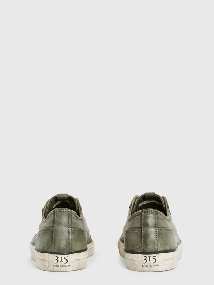 Discount John Varvatos VULC LACELESS LOW TOP - CANVAS GREY/BLKPRN