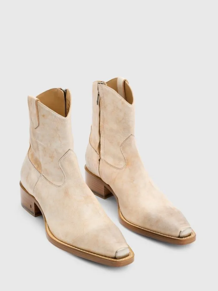 Flash Sale John Varvatos WALKER TIPPED WESTERN BOOT GREY/TAN