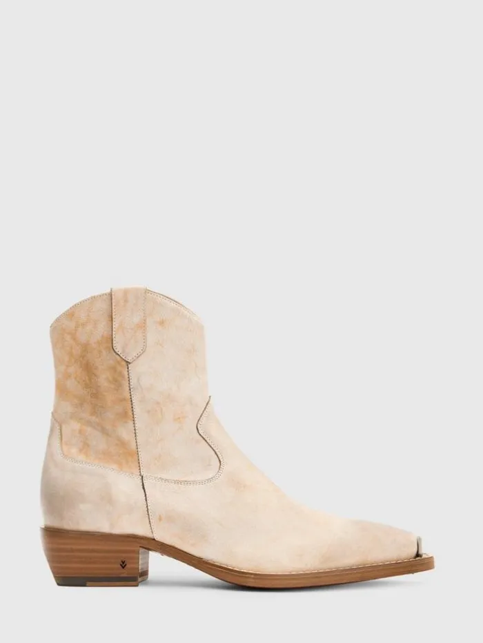 Flash Sale John Varvatos WALKER TIPPED WESTERN BOOT GREY/TAN