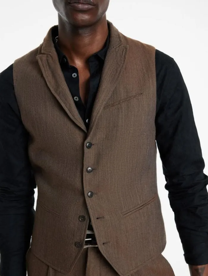 Best John Varvatos WOODWARD VEST CHAMOIS
