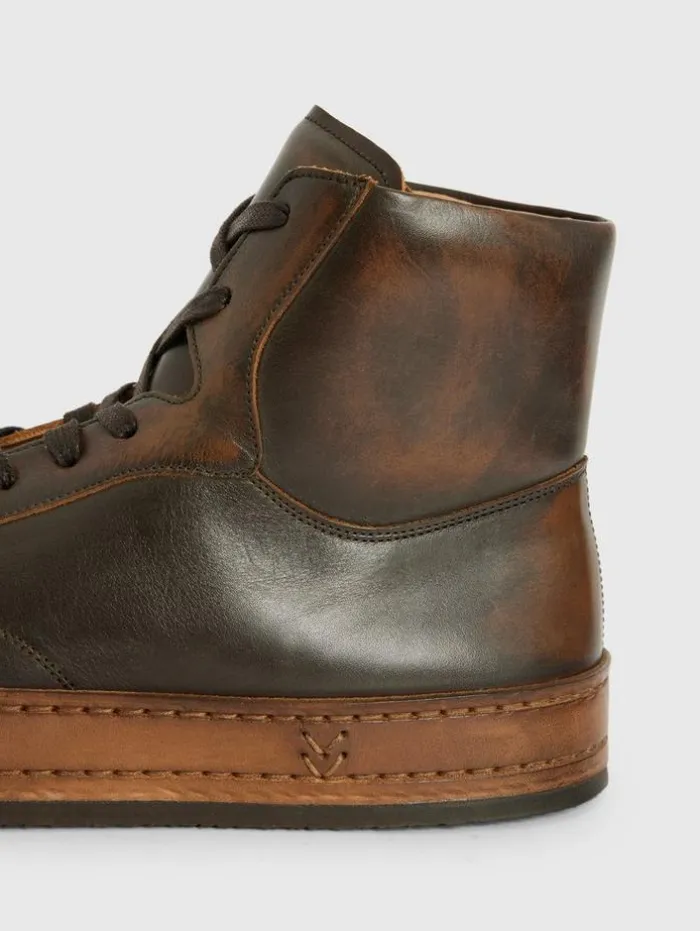 Fashion John Varvatos WOOSTER ARTISAN HIGH TOP WALNUT