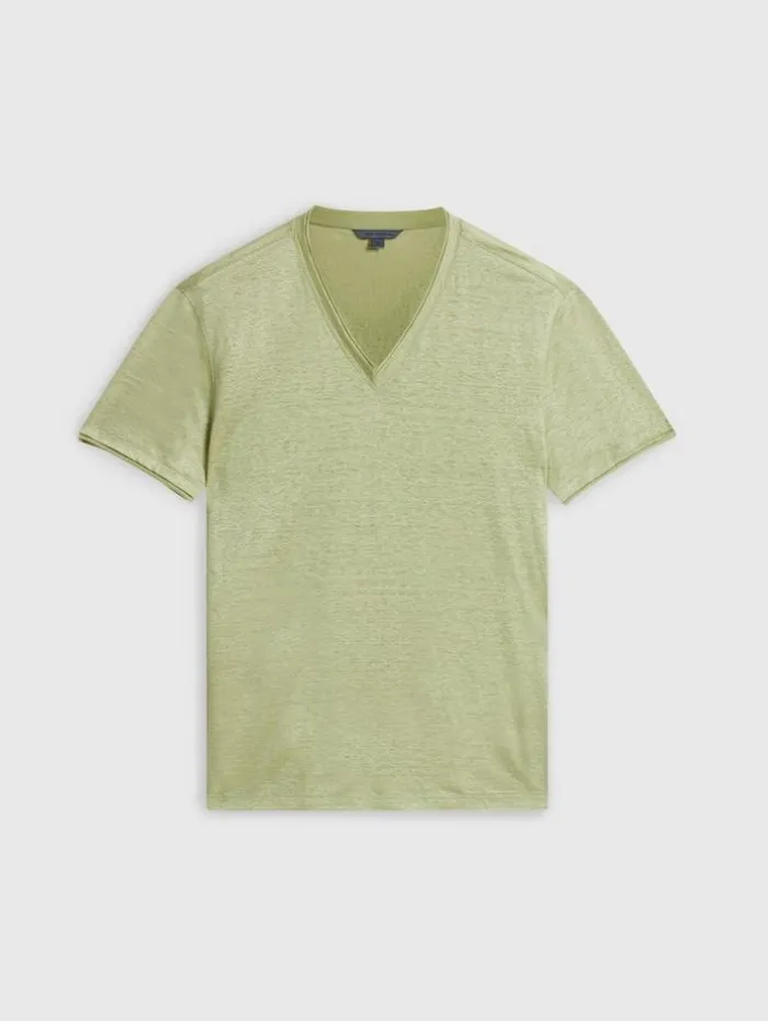 Best Sale John Varvatos WOOSTER V-NECK CANTALOUPE