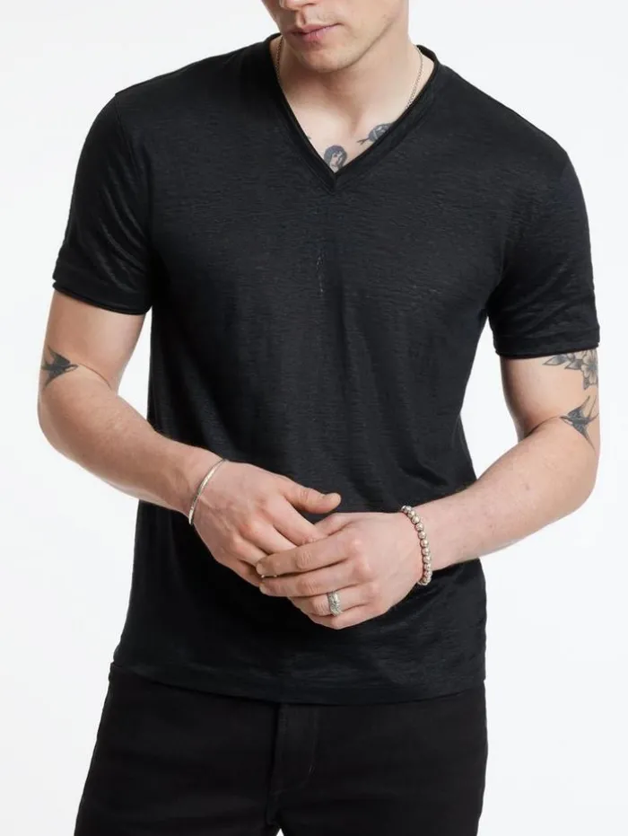Hot John Varvatos WOOSTER V-NECK BLACK