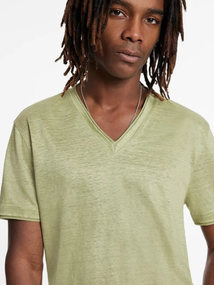 Best Sale John Varvatos WOOSTER V-NECK CANTALOUPE