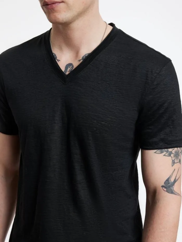 Hot John Varvatos WOOSTER V-NECK BLACK