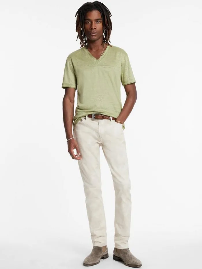 Best Sale John Varvatos WOOSTER V-NECK CANTALOUPE